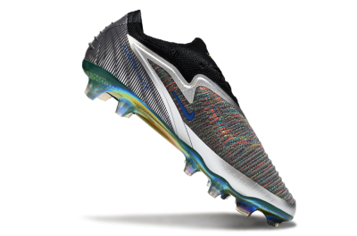 Men's Nike Phantom 6 Low Elite FG Football Boots - Black/Neon Green/Fiery Orange