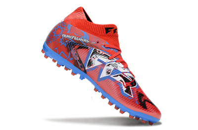 Men's Puma Future 8 Ultimate MG Football Boots - Red/Electric Blue/Fiery Red