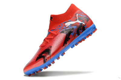 Men's Puma Future 8 Ultimate MG Football Boots - Red/Electric Blue/Fiery Red