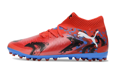 Men's Puma Future 8 Ultimate MG Football Boots - Red/Electric Blue/Fiery Red