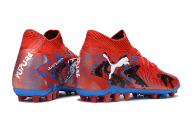 Men's Puma Future 8 Ultimate FG Football Boots - Red/Electric Blue/Dynamic Black