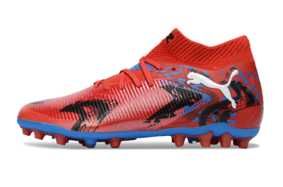 Men's Puma Future 8 Ultimate FG Football Boots - Red/Electric Blue/Dynamic Black