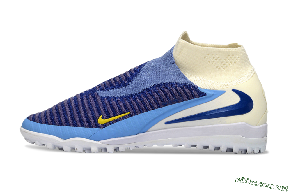 Men's Nike Phantom 6 High Elite TF Football Shoes - Blue/Sky Blue/Deep Blue 0