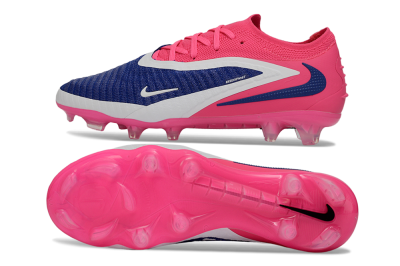 Unisex Nike Phantom 6 Low Elite FG Football Boots - Purple/Electric Pink/Sapphire Blue