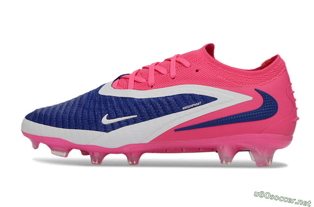 Unisex Nike Phantom 6 Low Elite FG Football Boots - Purple/Electric Pink/Sapphire Blue 0