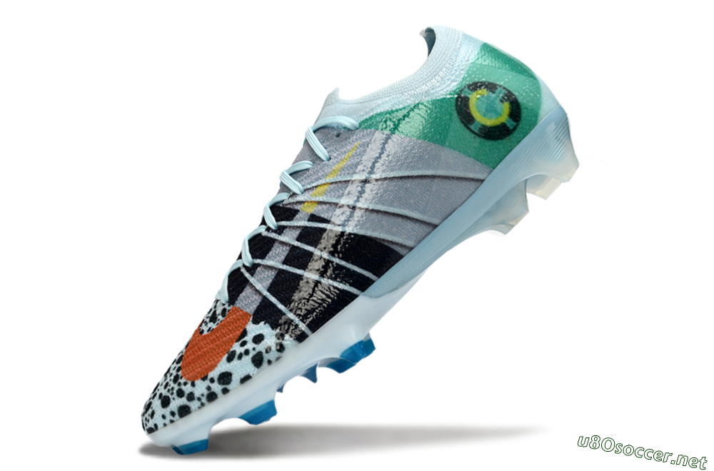 Unisex Nike Air Zoom Mercurial Vapor 16 Elite FG Football Boots - Blue/Aquatic Blue/Fiery Orange 5
