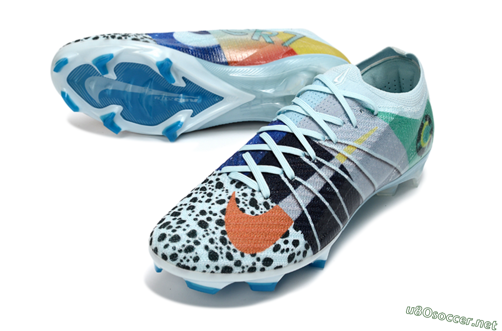 Unisex Nike Air Zoom Mercurial Vapor 16 Elite FG Football Boots - Blue/Aquatic Blue/Fiery Orange 3