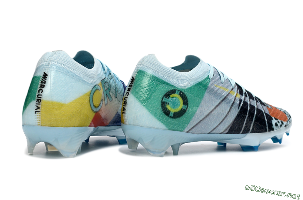 Unisex Nike Air Zoom Mercurial Vapor 16 Elite FG Football Boots - Blue/Aquatic Blue/Fiery Orange 6