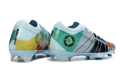 Unisex Nike Air Zoom Mercurial Vapor 16 Elite FG Football Boots - Blue/Aquatic Blue/Fiery Orange