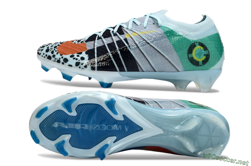 Unisex Nike Air Zoom Mercurial Vapor 16 Elite FG Football Boots - Blue/Aquatic Blue/Fiery Orange 1