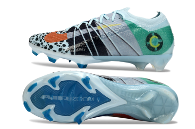 Unisex Nike Air Zoom Mercurial Vapor 16 Elite FG Football Boots - Blue/Aquatic Blue/Fiery Orange