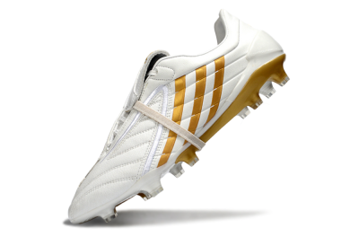 Men's Adidas Predator Accelerator Electricity FG Football Boots - White/Gold/Steel