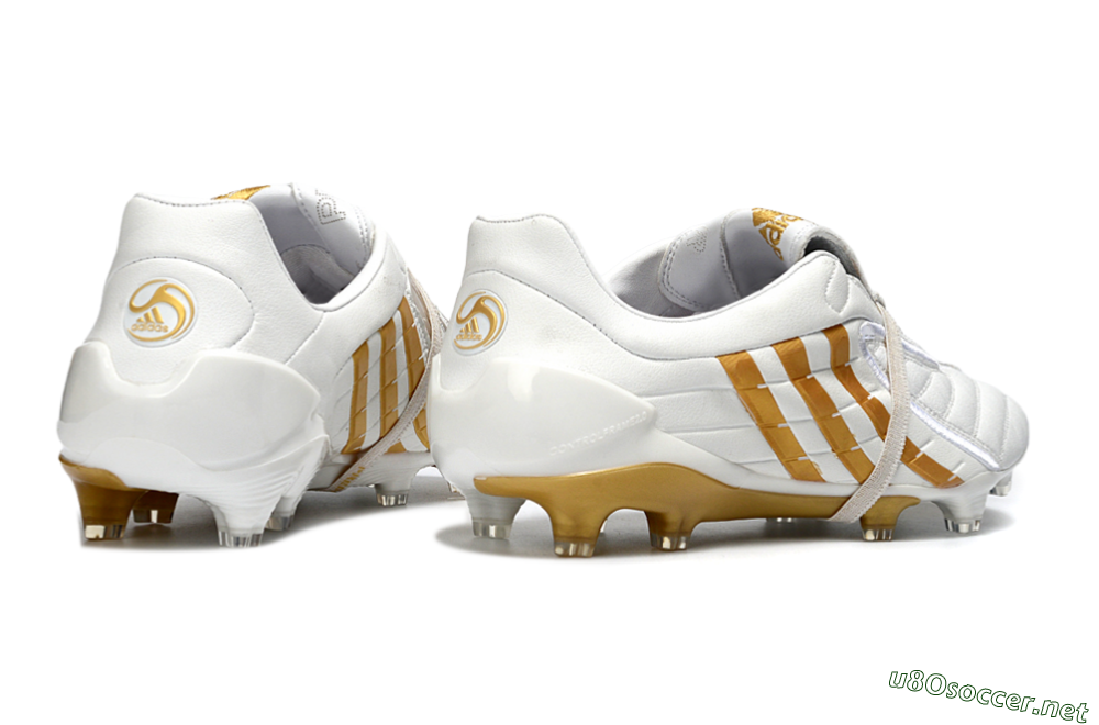 Men's Adidas Predator Accelerator Electricity FG Football Boots - White/Gold/Steel 6