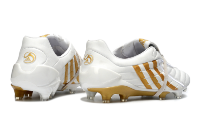 Men's Adidas Predator Accelerator Electricity FG Football Boots - White/Gold/Steel