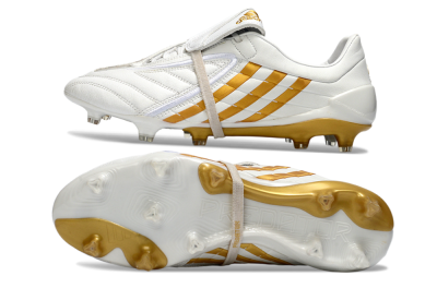 Men's Adidas Predator Accelerator Electricity FG Football Boots - White/Gold/Steel