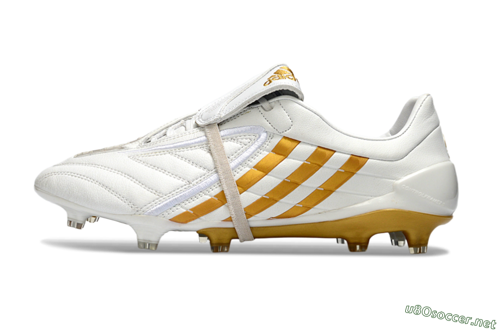 Men's Adidas Predator Accelerator Electricity FG Football Boots - White/Gold/Steel 0
