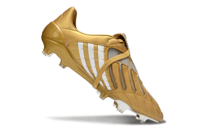 Men's Adidas Predator Accelerator Electricity FG Football Boots - Gold/Metallic Gold/Classic White
