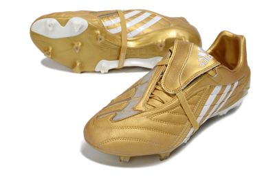 Men's Adidas Predator Accelerator Electricity FG Football Boots - Gold/Metallic Gold/Classic White