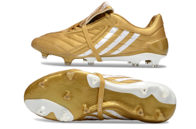Men's Adidas Predator Accelerator Electricity FG Football Boots - Gold/Metallic Gold/Classic White