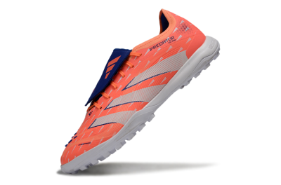 Men's Adidas Predator League Fold-Over Tongue TF Football Shoes - Orange/Vibrant Coral/Deep Navy