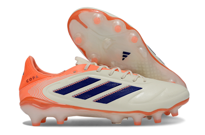 Men's Adidas Copa Pure 3 FG Football Boots - White/Vibrant Orange/Navy Blue