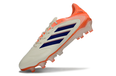 Men's Adidas Copa Pure 3 FG Football Boots - White/Vibrant Orange/Navy Blue