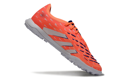 Men's Adidas Predator 25 Elite TF Football Shoes - Pink/Electric Orange/Deep Blue