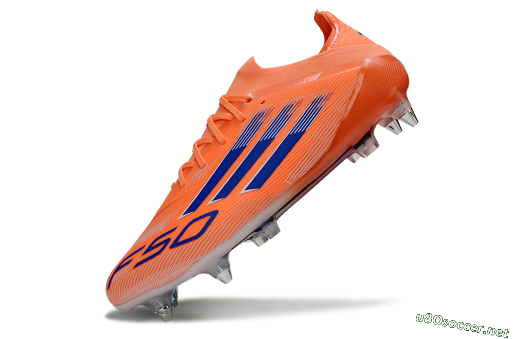 Men's Adidas F50 Elite SG Football Boots - Orange/Electric Orange/Deep Navy 5