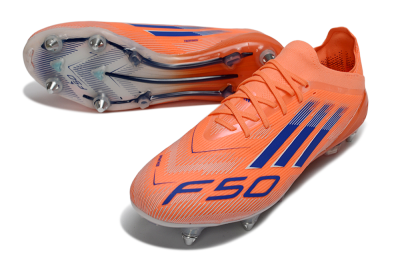 Men's Adidas F50 Elite SG Football Boots - Orange/Electric Orange/Deep Navy