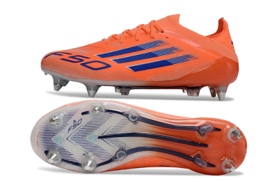 Men's Adidas F50 Elite SG Football Boots - Orange/Electric Orange/Deep Navy
