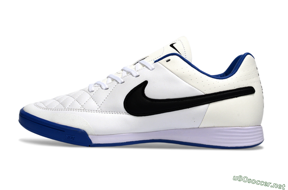 Men's Nike Tiempo Ligera 4 IC Football Shoes - White/Royal Blue/Black 0