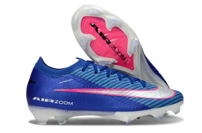 Unisex Nike Air Zoom Mercurial Vapor 16 Elite FG Football Boots - Blue/Electric Blue/Radiant Pink