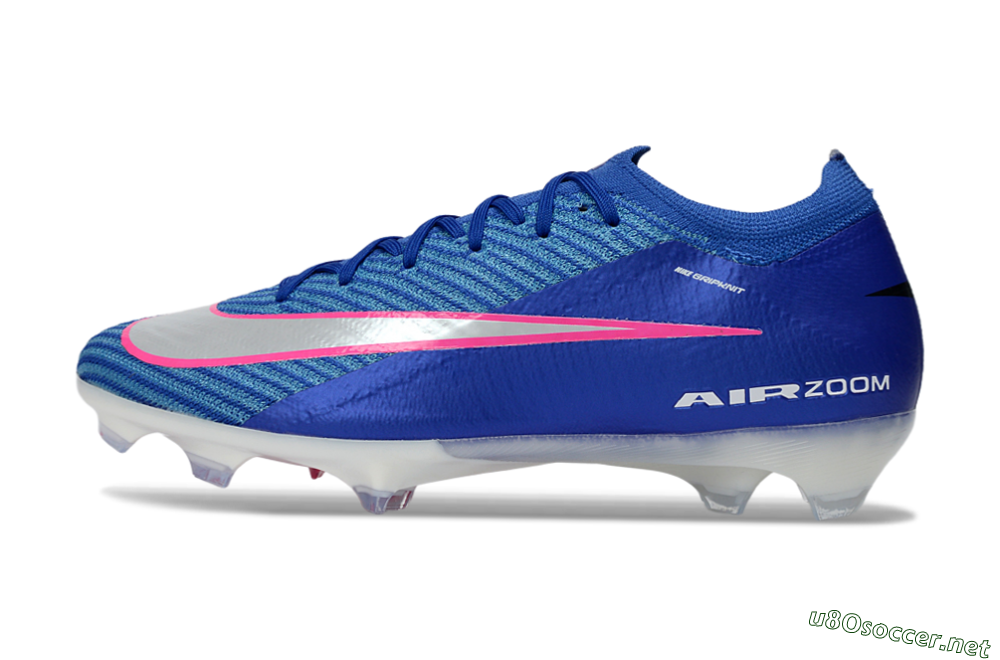 Unisex Nike Air Zoom Mercurial Vapor 16 Elite FG Football Boots - Blue/Electric Blue/Radiant Pink 0