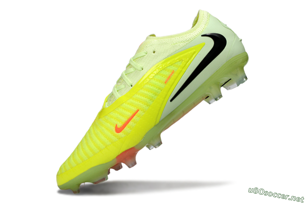 Unisex Nike Phantom 6 Low Elite FG Football Boots - Yellow/Lime Burst/Neon Blaze 5