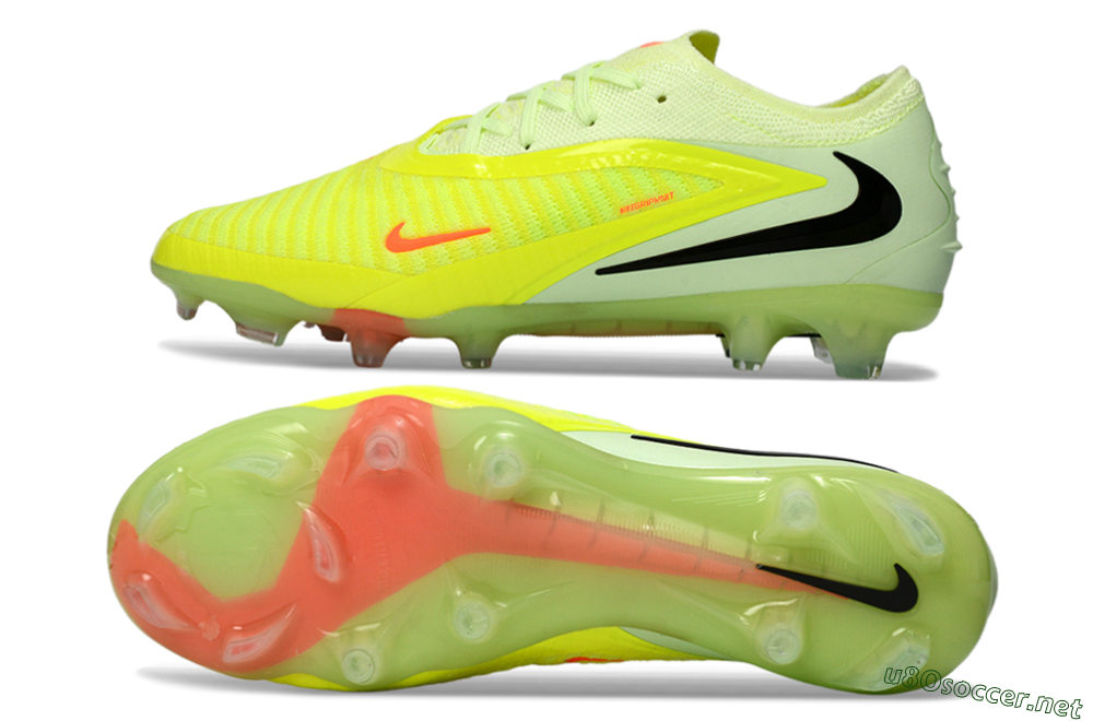 Unisex Nike Phantom 6 Low Elite FG Football Boots - Yellow/Lime Burst/Neon Blaze 1