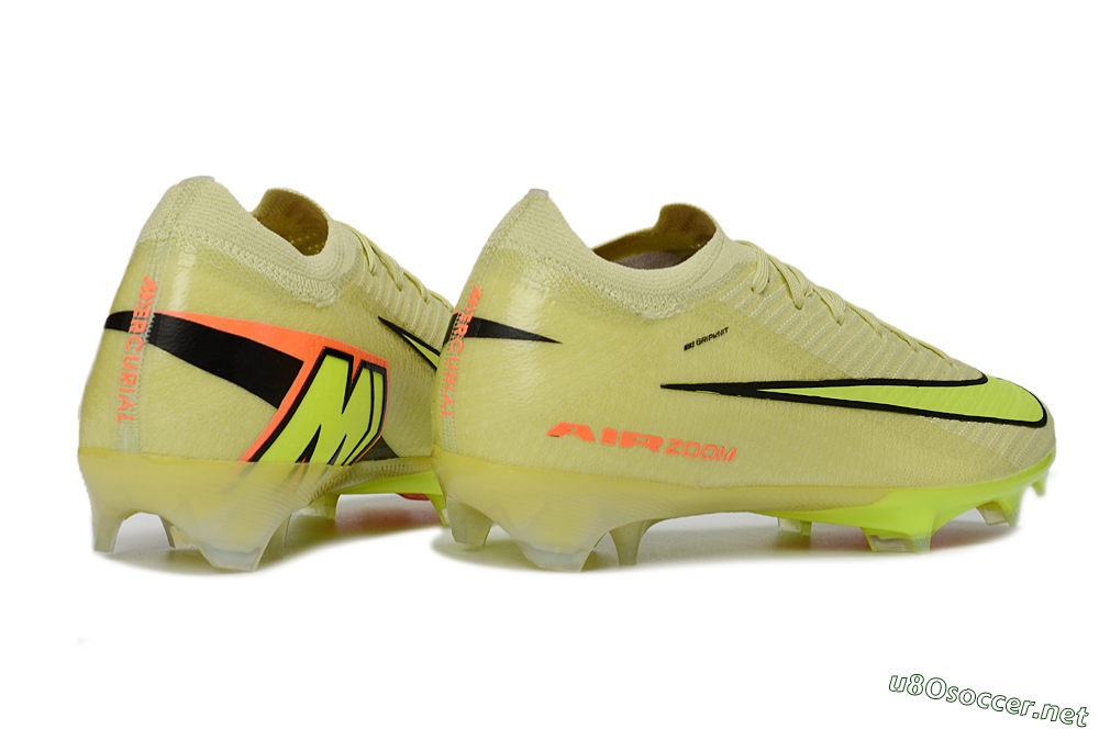 Unisex Nike Air Zoom Mercurial Vapor 16 Elite FG Football Boots - Yellow/Lime Burst/Neon Flash 6