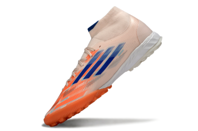 Men's Adidas F50 Elite Mid TF Football Boots - Red/Blue/White