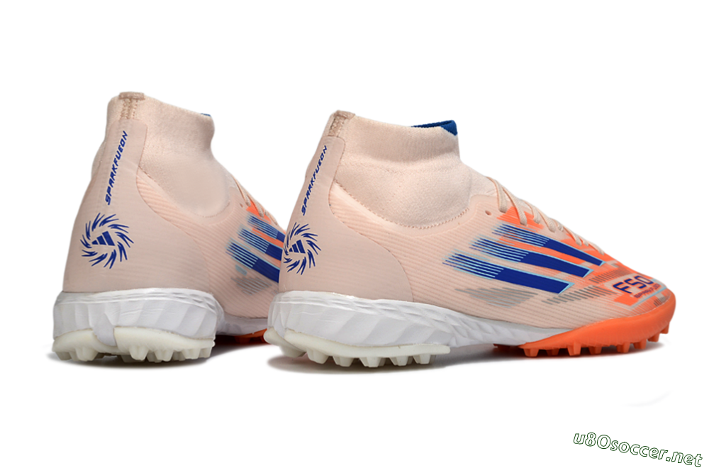 Men's Adidas F50 Elite Mid TF Football Boots - Red/Blue/White 6