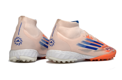 Men's Adidas F50 Elite Mid TF Football Boots - Red/Blue/White