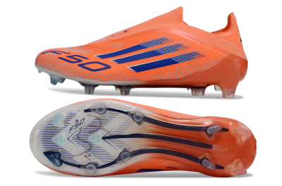 Unisex Adidas F50+ Elite Laceless FG Football Boots - Red/Blue/Silver