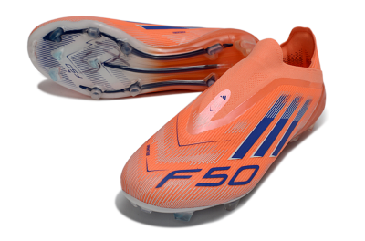 Unisex Adidas F50+ Elite Laceless FG Football Boots - Red/Blue/Silver