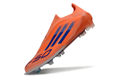 Unisex Adidas F50+ Elite Laceless FG Football Boots - Red/Blue/Silver