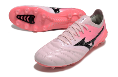 Men's Mizuno Morelia Neo 4 FG Football Boots - White/Vibrant Pink/Black