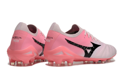 Men's Mizuno Morelia Neo 4 FG Football Boots - White/Vibrant Pink/Black