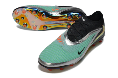 Unisex Nike Phantom 6 Low Elite AG Football Boots - Jade/Black/Silver