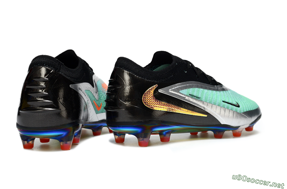 Unisex Nike Phantom 6 Low Elite AG Football Boots - Jade/Black/Silver 6