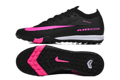 Unisex Nike Air Zoom Mercurial Vapor 16 Elite TF Football Shoes - Black/Neon Pink/Jet Black