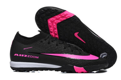 Unisex Nike Air Zoom Mercurial Vapor 16 Elite TF Football Shoes - Black/Neon Pink/Jet Black