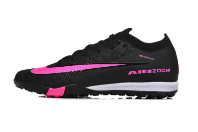 Unisex Nike Air Zoom Mercurial Vapor 16 Elite TF Football Shoes - Black/Neon Pink/Jet Black