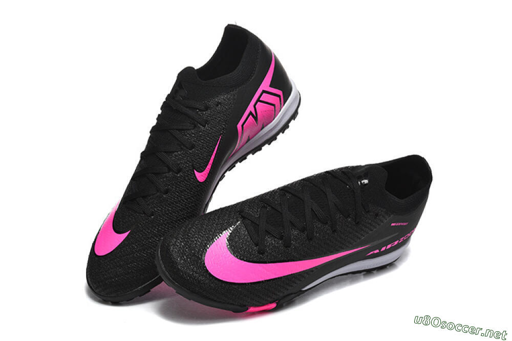 Unisex Nike Air Zoom Mercurial Vapor 16 Elite TF Football Shoes - Black/Neon Pink/Jet Black 6